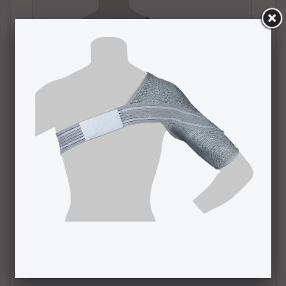 Incrediwear Active Pain Relief Grey Shoulder Brace. Size XL. - Picture 4 of 5